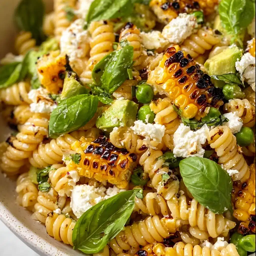 Creamy Street Corn Pasta Salad Recipe - Recipe Image
