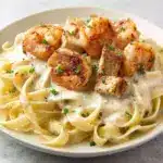 Air Fryer Chicken and Shrimp Alfredo Recipe