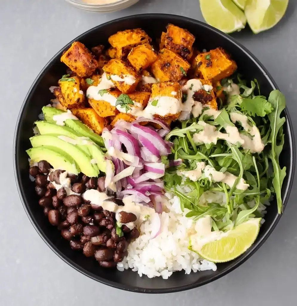 Sweet Potato Black Bean Power Bowls Recipe - Recipe Image