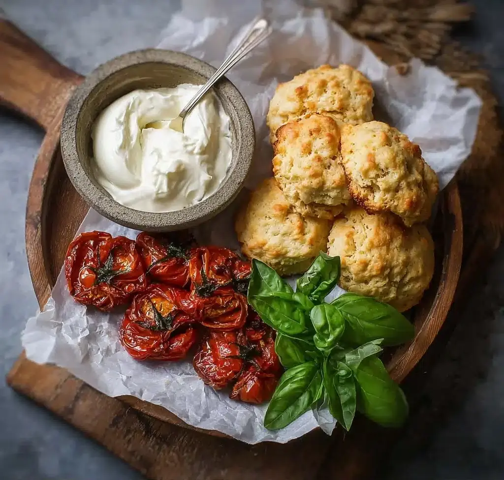 Tomato Shortcake with Whipped Ricotta Recipe