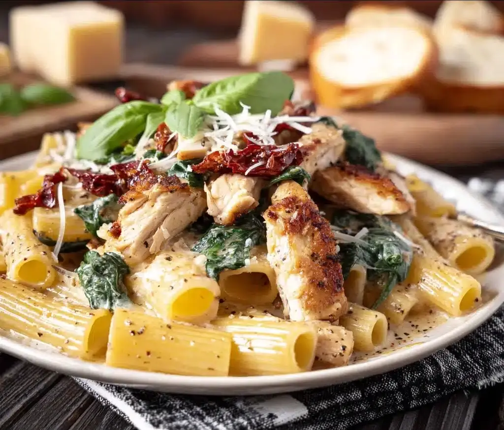 Slow Cooker Tuscan Chicken Recipe - Recipe Image