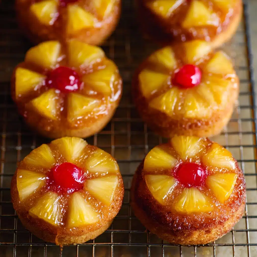 From Scratch Pineapple Upside Down Cupcakes Recipe - Recipe Image