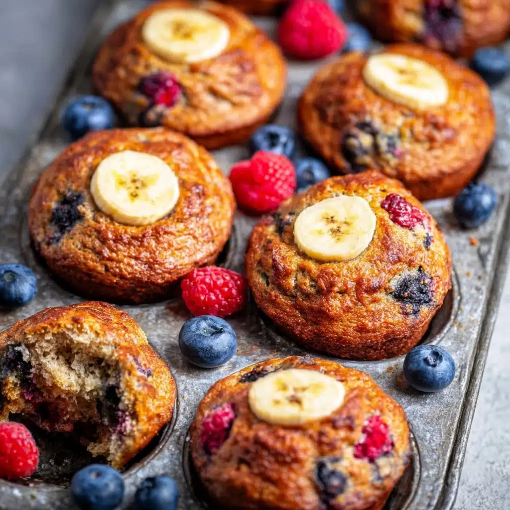 Banana Bread Berry Muffins (No Added Sugar!) Recipe - Recipe Image