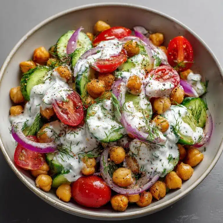 Tzatziki Chickpea Salad Recipe