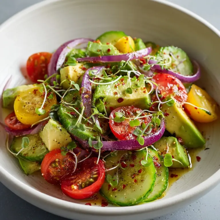 Cucumber-avocado Salad Recipe