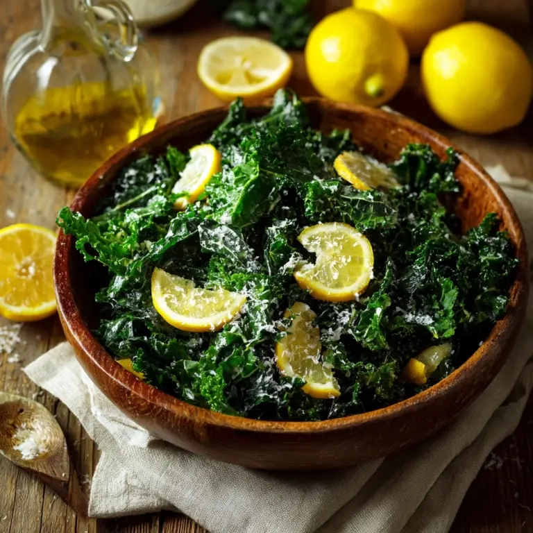 Lemon-garlic Kale Salad Recipe