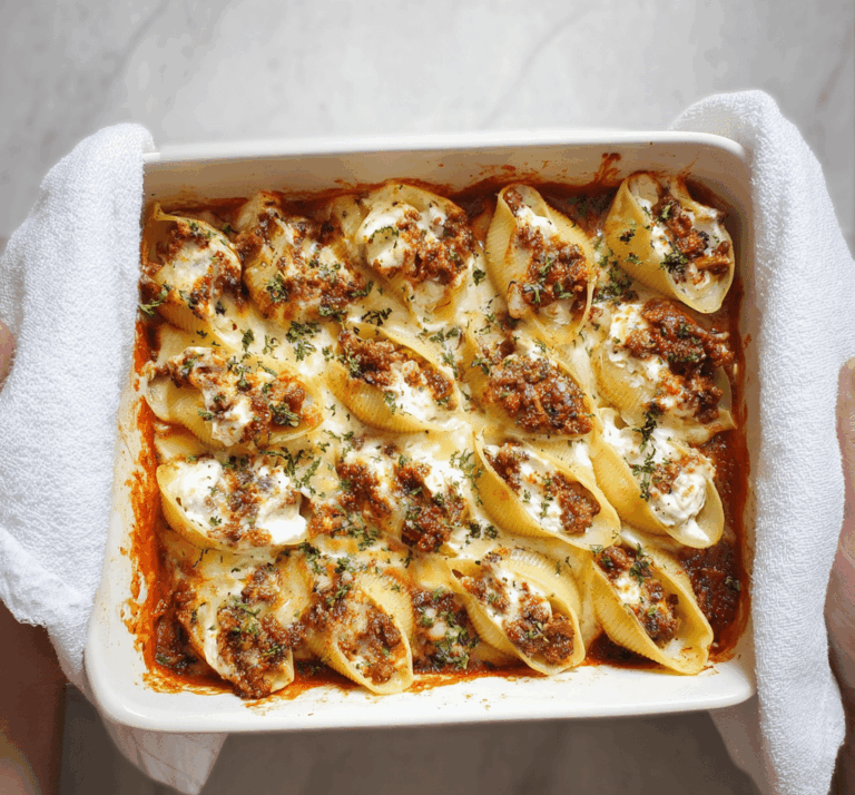 Beef Stuffed Shells Recipe