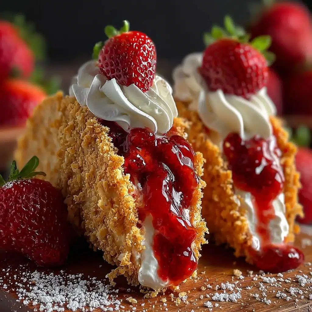 Strawberry Crunch Cheesecake Tacos Recipe - Recipe Image