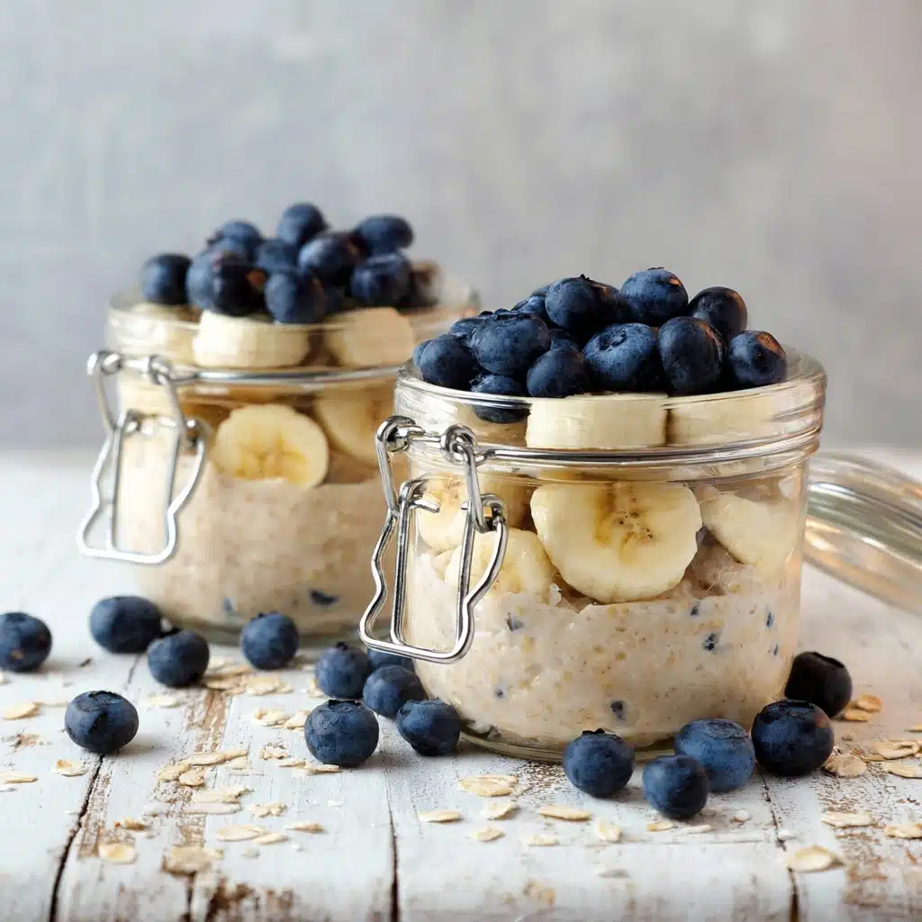 Blueberry Vanilla Overnight Oats Recipe - Recipe Image