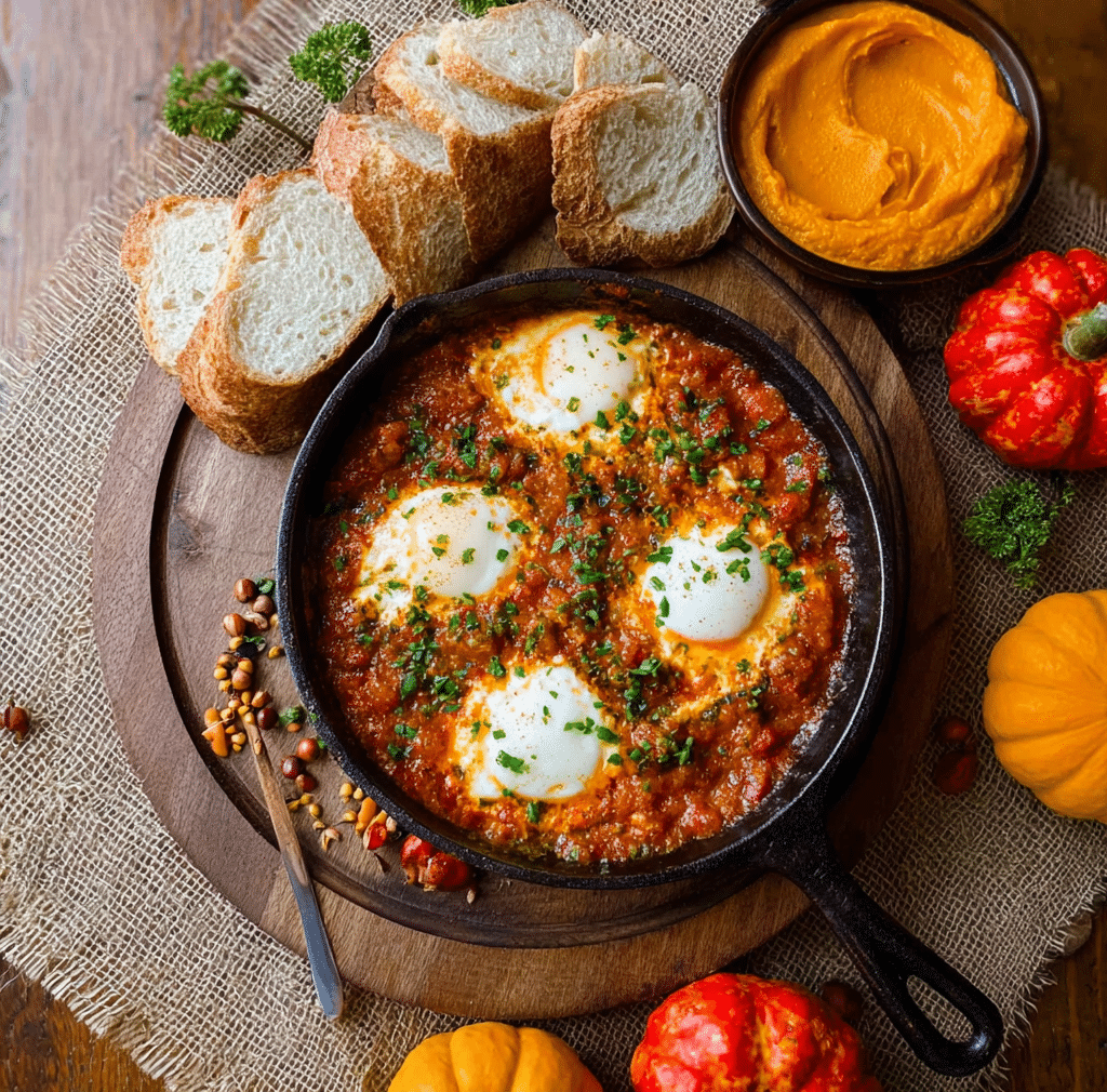 Pumpkin Shakshuka (Baked Eggs in Tomato Stew) Recipe
