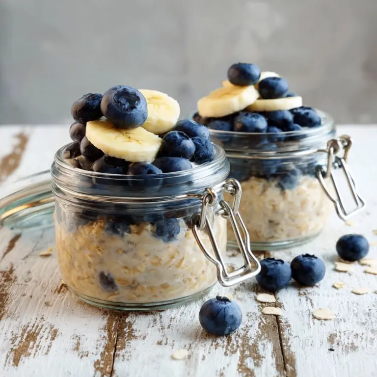 Blueberry Vanilla Overnight Oats Recipe