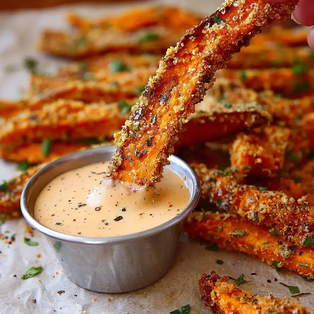 Garlic Parmesan Sweet Potato Wedges Recipe - Recipe Image