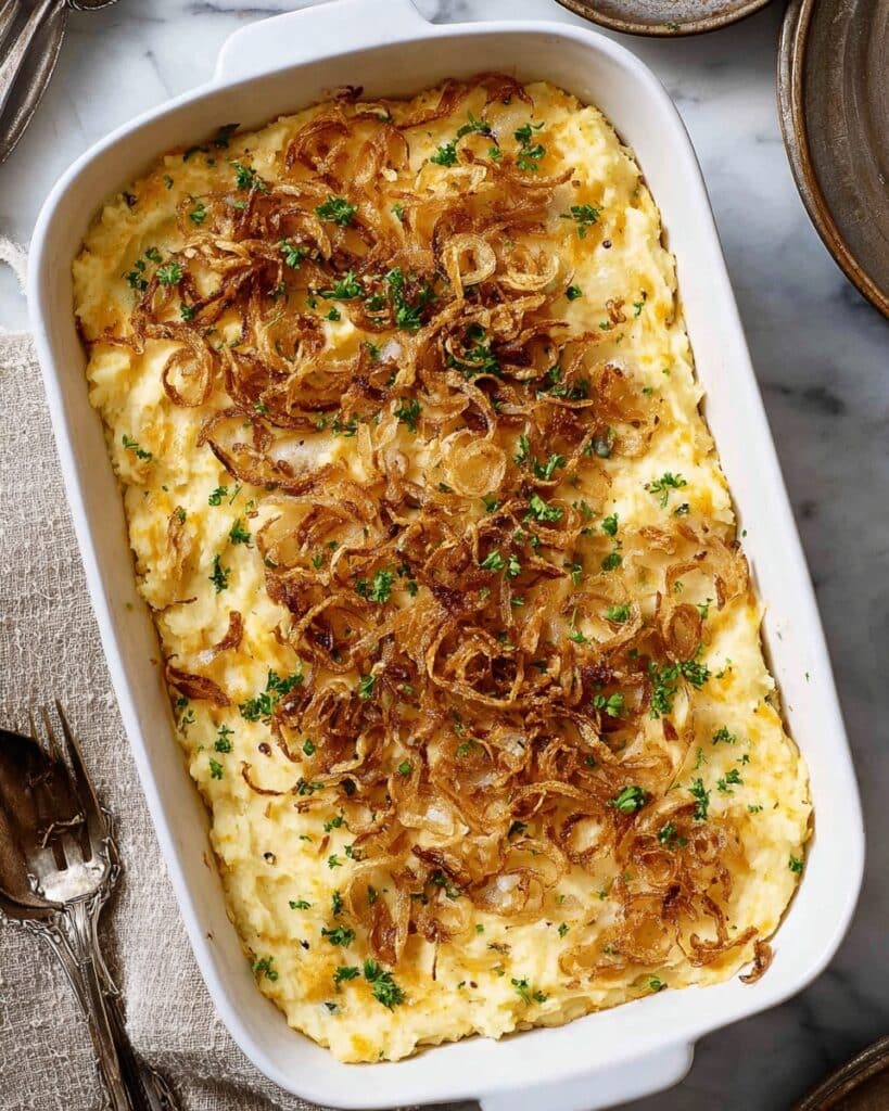 French Onion Funeral Potatoes Recipe