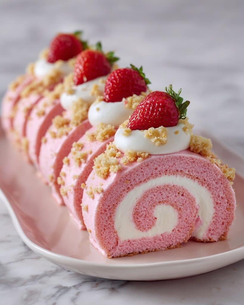 Strawberry Shortcake Cheesecake Rolls Recipe