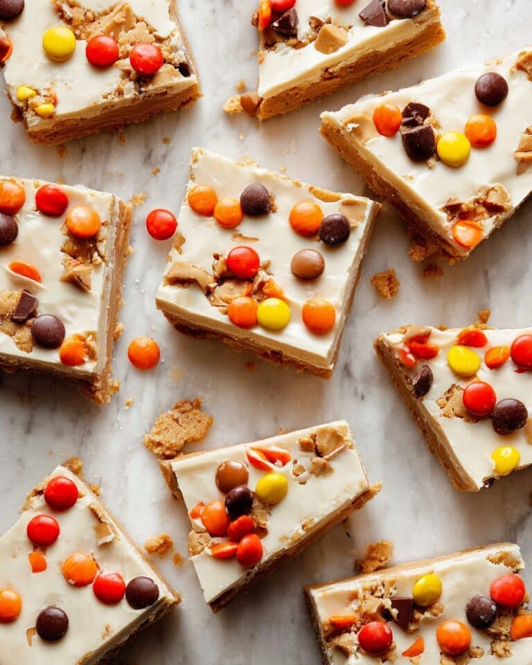 Reese’s Pieces Peanut Butter White Chocolate Bark Recipe