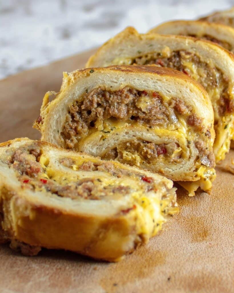 Bacon Cheeseburger Roll Up Recipe