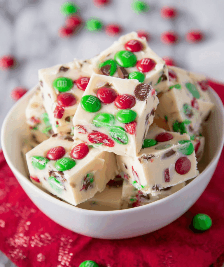 M&M White Chocolate Fudge Recipe