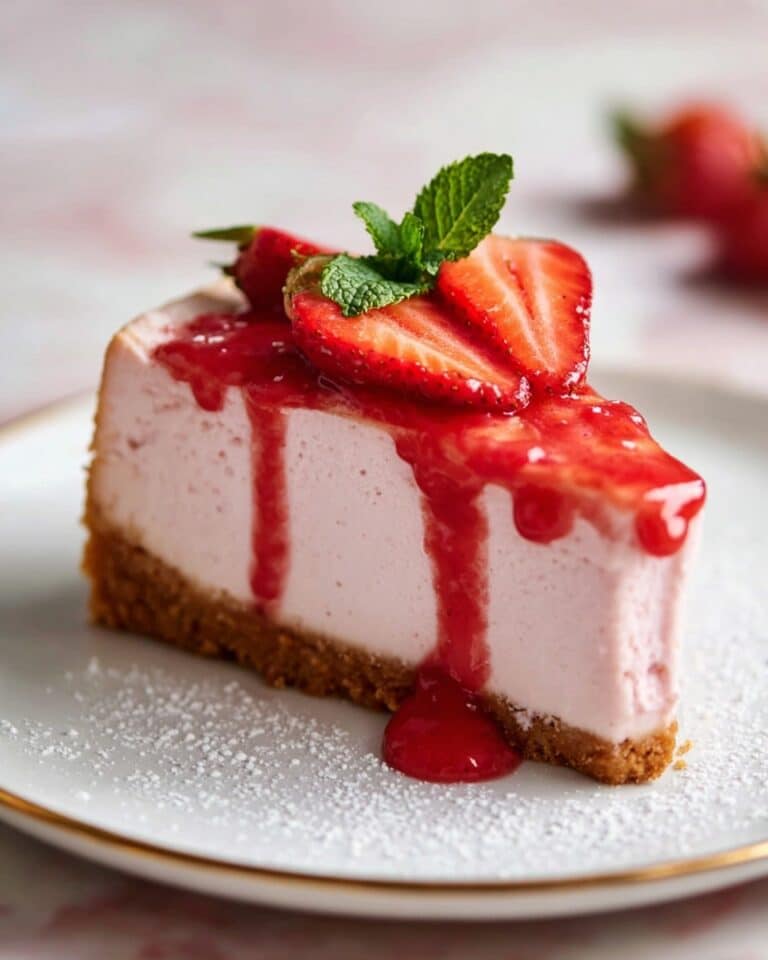 Velvet Strawberry Cheesecake Recipe
