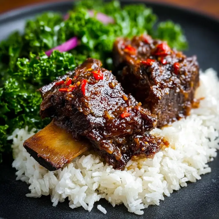 Sweet and Sticky Slow-Cooked Short Ribs Recipe