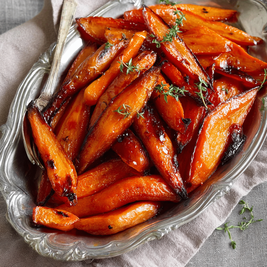 Roasted Carrots with Honey & Thyme Recipe - Recipe Image
