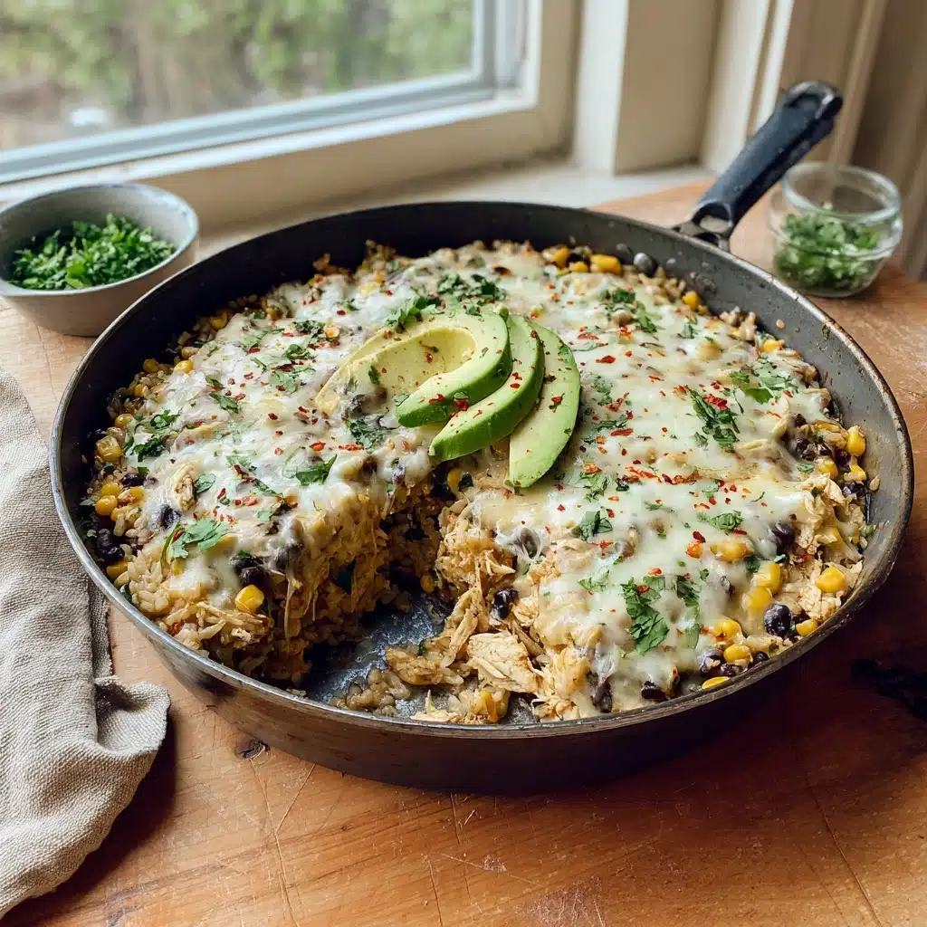 Salsa Verde Chicken & Rice Skillet Recipe - Recipe Image