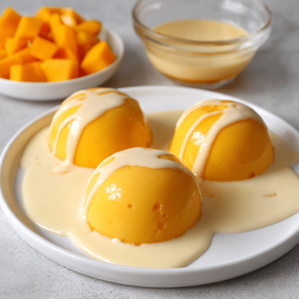 Easy Simple Mango Pudding Recipe - Recipe Image