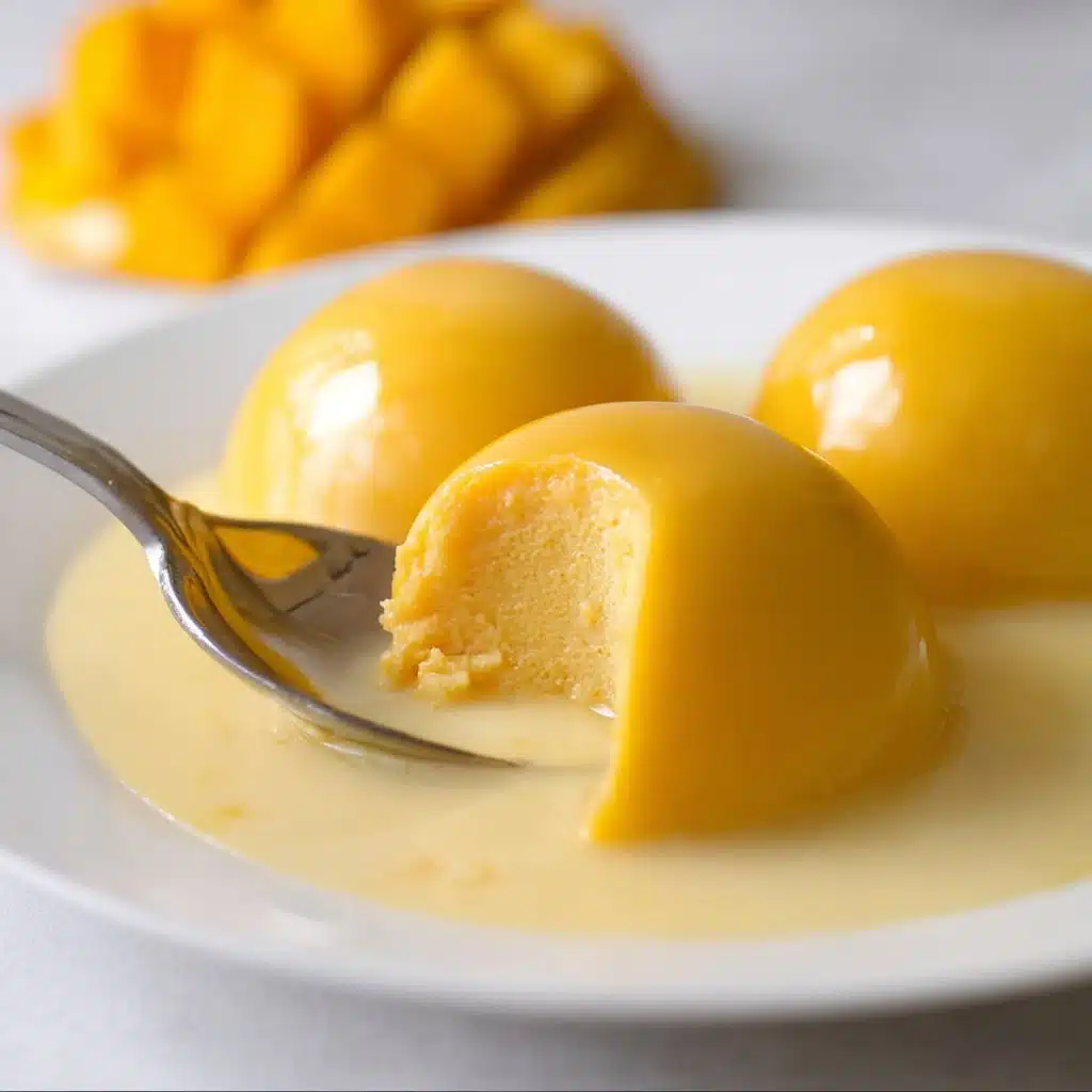 Easy Simple Mango Pudding Recipe - Recipe Image