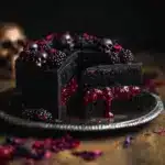 Spooky Black Velvet Halloween Cake Recipe