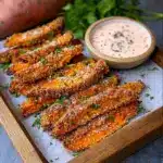 Garlic Parmesan Sweet Potato Wedges Recipe