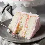 White Almond Cake with Whipped Buttercream Frosting Recipe