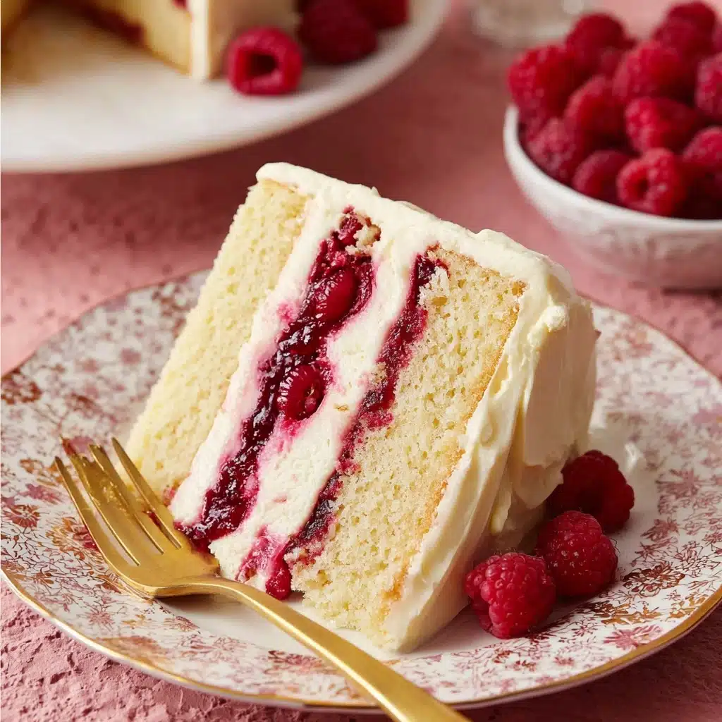 White Chocolate Raspberry Cake Recipe - Recipe Image