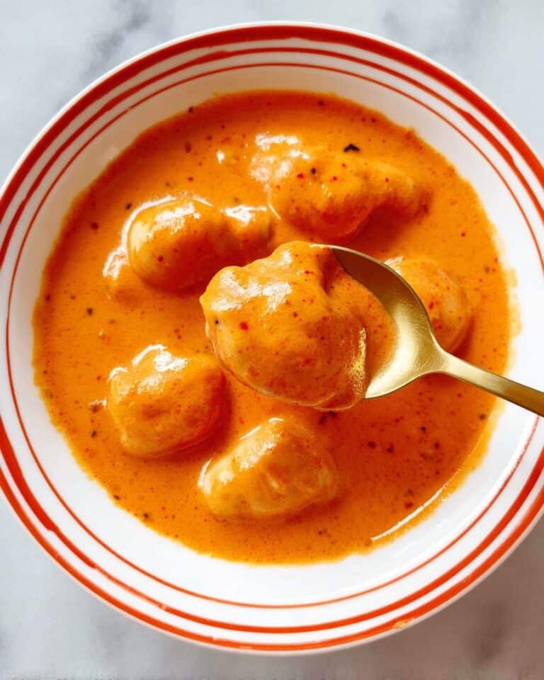 Cheese Dumpling Tomato Soup Recipe