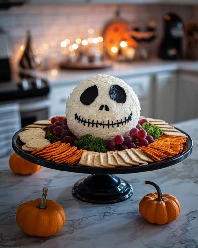 Skellington Cheese Ball Appetizer Recipe
