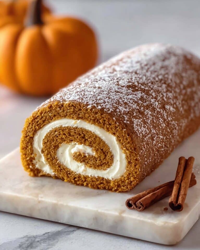 Fall Pumpkin Spice Roll Cake Recipe