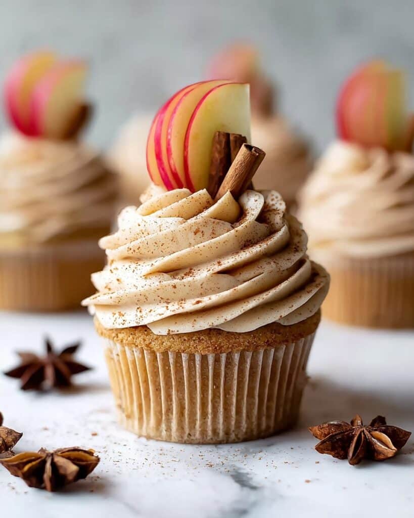 Cinnamon Apple Cider Cupcakes Recipe