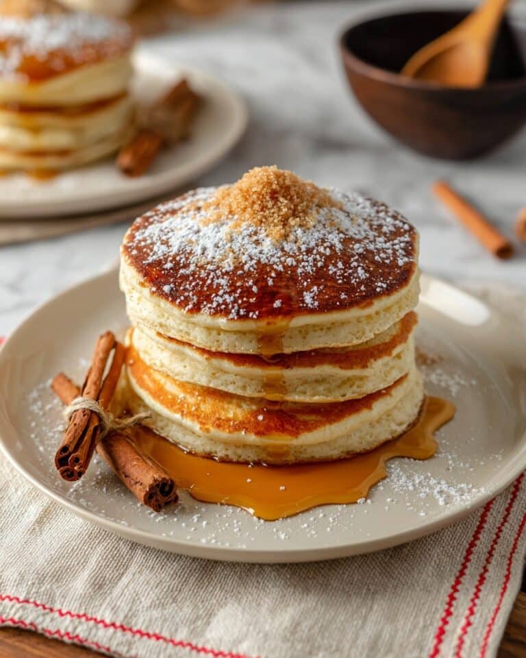 Vanilla Cinnamon Buttermilk Pancakes Recipe