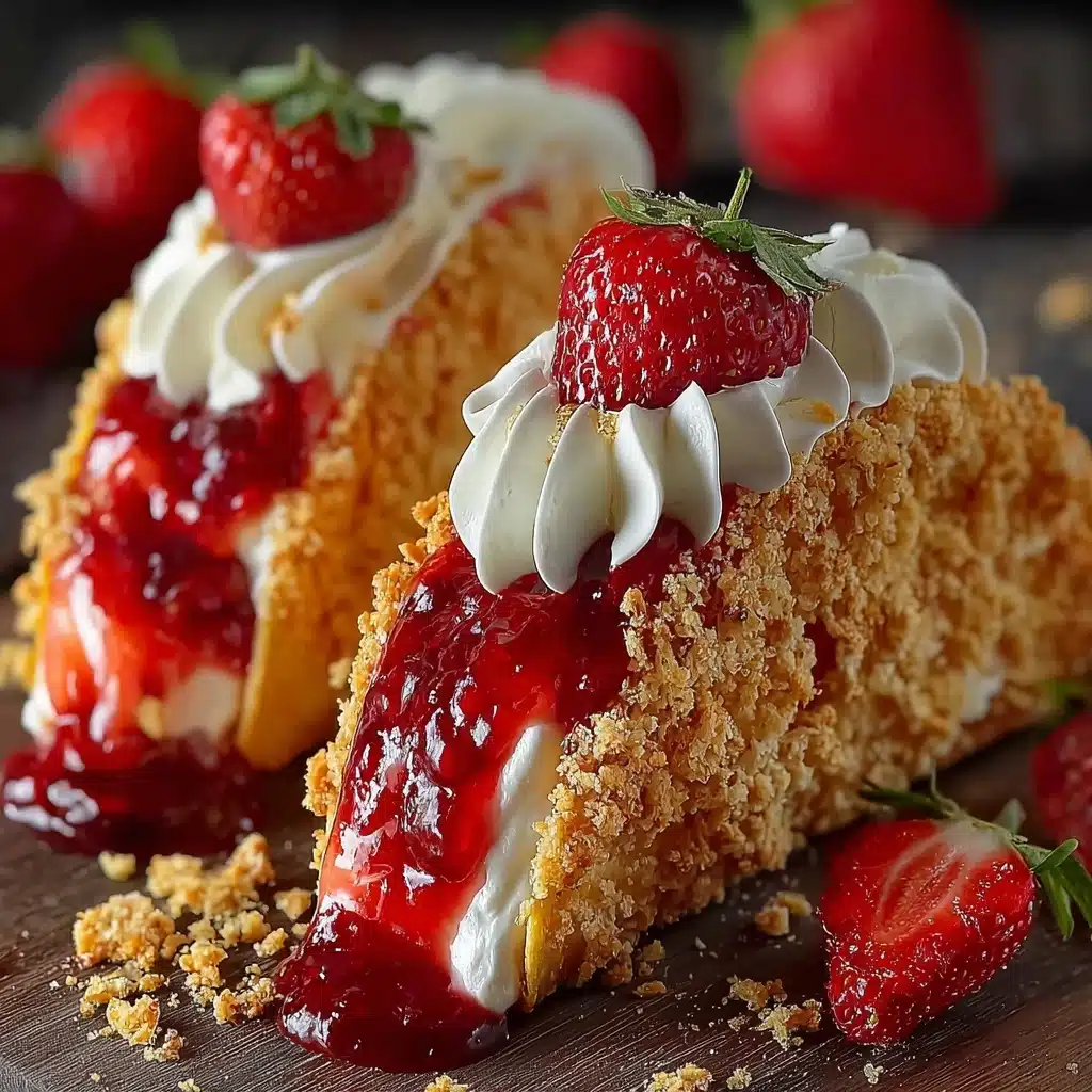 Strawberry Crunch Cheesecake Tacos Recipe - Recipe Image
