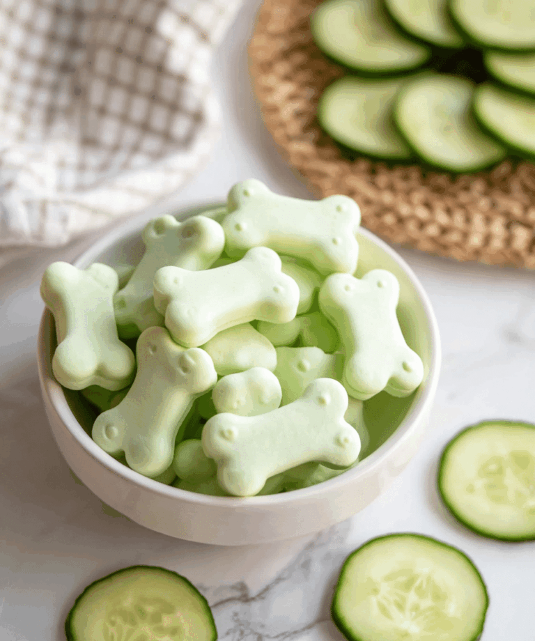 Cucumber Yogurt Dog Treats Recipe