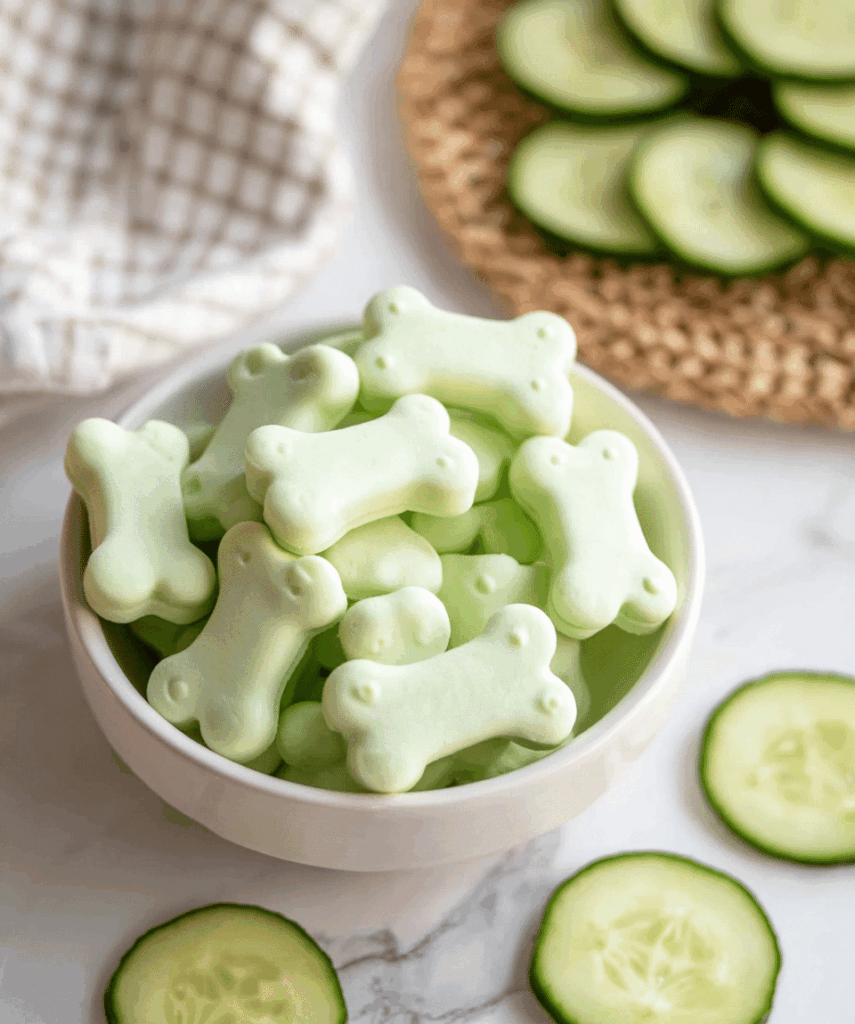 Cucumber Yogurt Dog Treats Recipe