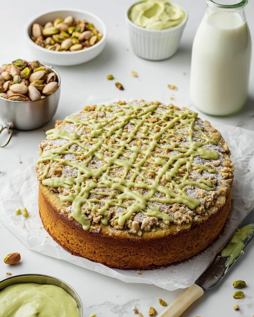 Vegan Pistachio Coffee Cake Recipe