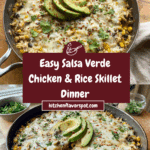 Salsa Verde Chicken & Rice Skillet Recipe