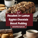 Sri Lankan Chocolate Biscuit Pudding (Eggless) Recipe