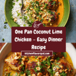 One Pan Coconut Lime Chicken Recipe