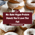 No Bake Vegan Protein Glazed Donuts Recipe