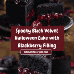 Spooky Black Velvet Halloween Cake Recipe