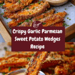 Garlic Parmesan Sweet Potato Wedges Recipe