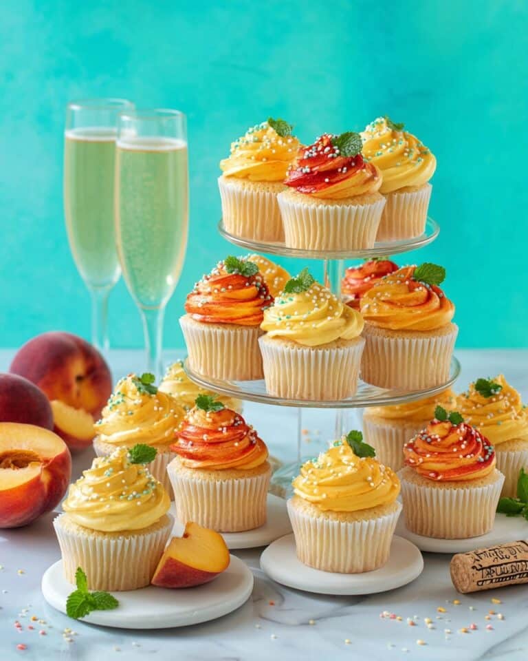 Peach Bellini Cupcakes Recipe
