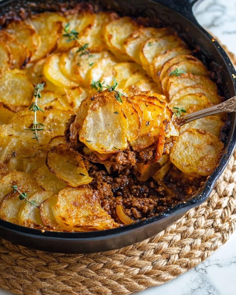 Crispy Potato Topped Beef Pie Recipe