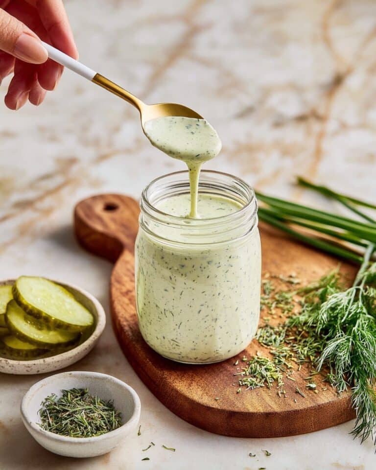 Healthy Dill Pickle Cottage Cheese Ranch Recipe
