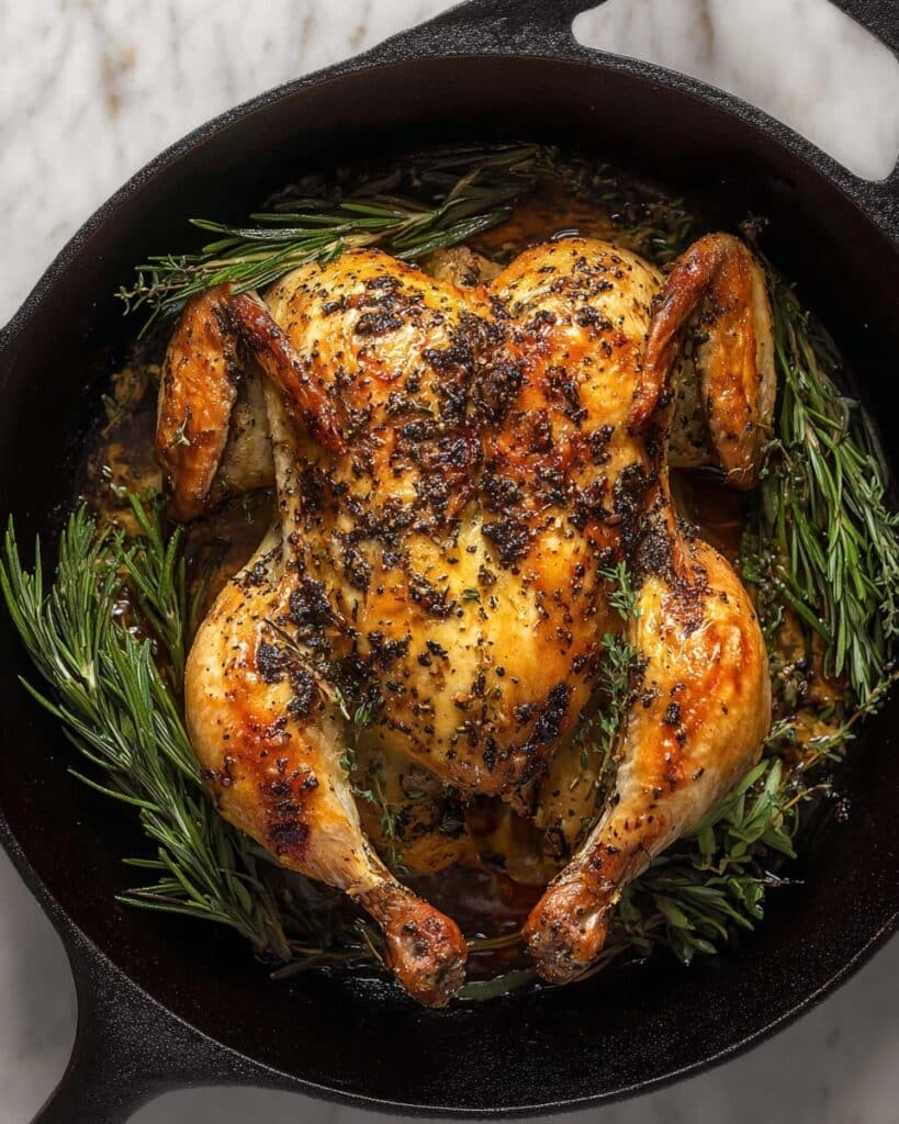 Roast Chicken With Maple Butter and Rosemary Recipe